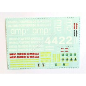 PLANCHES DE DECALQUES POMPIER "BMPM"