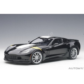 CHEVROLET CORVETTE C7 GRAND SPORT 2017 NOIRE/BLANCHE/JAUNE
