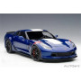 CHEVROLET CORVETTE GRAND SPORT BLEUE/BANDES BLANCHES/ROUGE