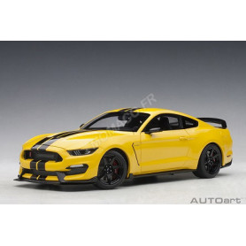 FORD MUSTANG SHELBY GT350R JAUNE/BANDES NOIRES