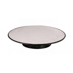 PLATEAU TOURNANT 31 CM FOND ARGENT