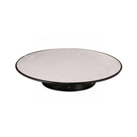 PLATEAU TOURNANT 31 CM FOND ARGENT