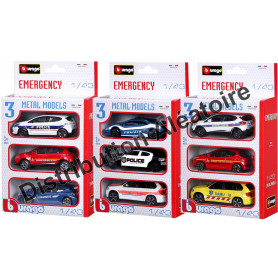 SET DE 3 VEHICULES D'INTERVENTION (MODELE ALEATOIRE)