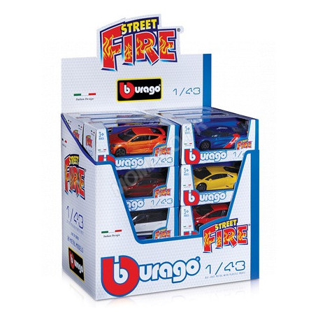 DISPLAY DE 24 PIECES : VEHICULES "STREET FIRE"