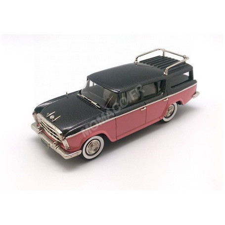 RAMBLER SUPER CROSS COUNTRY STATION WAGON 1957 ROSE/NOIR