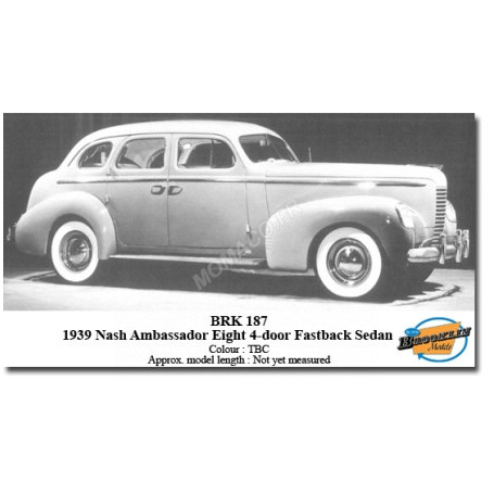 NASH AMBASSADOR EIGHT 4 PORTES FASTBACK SEDAN 1939