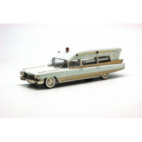 CADILLAC MILLER METEOR "GUARDIAN" AMBULANCE 1960 CREME