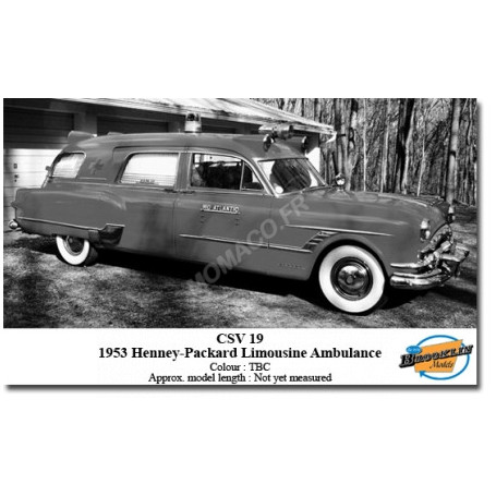 HENNEY PACKARD LIMOUSINE AMBULANCE 1953
