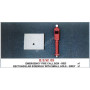SET : CABINE TÉLÉPHONIQUE DE FEU DE SECOURS X 1 ROUGE ET EXTENSION CARRÉE X 1 GRIS