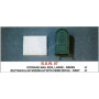 SET : TROTTOIR RECTANGULAIRE AVEC BORD X 1 GRIS ET BOÎTE AUX LETTRES DE STOCKAGE X 1 VERT