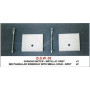 SET : TROTTOIR RECTANGULAIRE X 2 GRIS ET PARCMETRE GRIS METALIQUE X 2