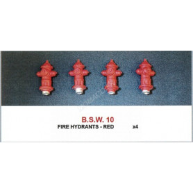 SET : BOUCHE D'INCENDIE X 4 ROUGE