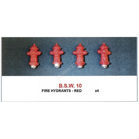 SET : BOUCHE D'INCENDIE X 4 ROUGE