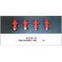 SET : BOUCHE D'INCENDIE X 4 ROUGE