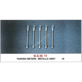 SET : PARCMETRE GRIS METALIQUE X 5