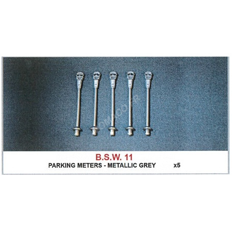 SET : PARCMETRE GRIS METALIQUE X 5