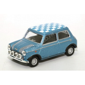 MINI COOPER RACING BLEUE TOIT DAMIER