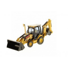 CATERPILLAR 420E CHARGEUSE PELLETEUSE AVEC ACCESSOIRES ET FIGURINE