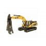 CATERPILLAR 330D L PELLE HYDRAULIQUE AVEC PINCE ET FIGURINE