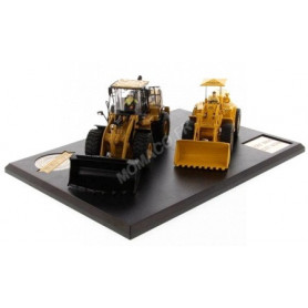 CATERPILLAR SET DE 2 MODELES 966 A ET 966 M CHARGEUSE SUR PNEUS COMPACT AVEC FIGURINE