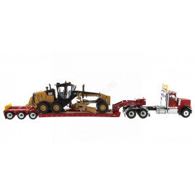 INTERNATIONAL HX520 AVEC REMORQUE XL 120 ET CATERPILLAR 12M3