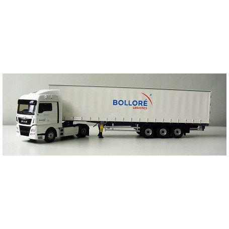 MAN TGX EURO 6 XLX TAUTLINER TOIT MOYEN "BOLLORE LOGISTICS"
