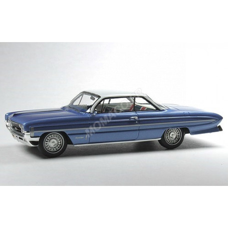 OLDSMOBILE 98 1961 BLEU TOIT BLANC
