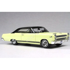 MERCURY COMET CYCLONE 1966 JAUNE TOIT NOIR