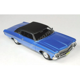 CHEVROLET IMPALA CUSTOM COUPE 1970 BLEU TOIT NOIR