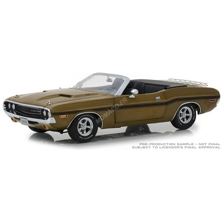 DODGE CHALLENGER R/T CABRIOLET AVEC PORTE BAGAGE 1970 OR (EPUISE)