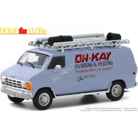 DODGE RAM VAN "MAMAN J'AI RATE L'AVION (1990) - OH-KAY PLUMBING & HEATING" (EPUISE)