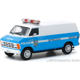 DODGE RAM B250 VAN 1987 "NEW YORK POLICE DEPARTMENT" (NYPD) (EPUISE)