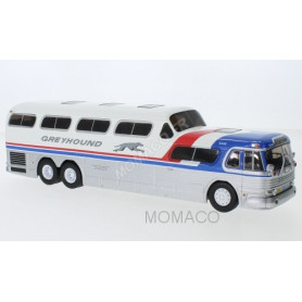 GMC SCENICRUISER B GREYHOUND BLANC ARGENT 1956