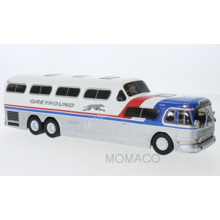 GMC SCENICRUISER B GREYHOUND BLANC ARGENT 1956