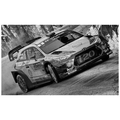 HYUNDAI I20 COUPE WRC 5 OU 6  MIKKELSEN/JÄGGER/NEUVILLE/GILSOUL RALLYE PAYS DE GALLE 2017 (DECALS)