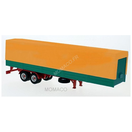 SEMI-REMORQUE BACHE ORANGE/VERT