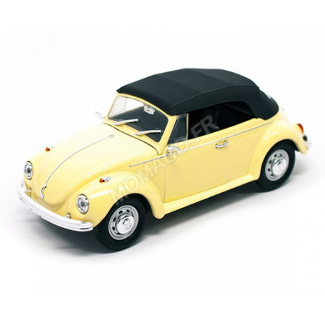 VOLKSWAGEN COCCINELLE CABRIOLET FERME 1972 JAUNE