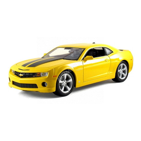 CHEVROLET CAMARO 2016 JAUNE BANDES NOIRES