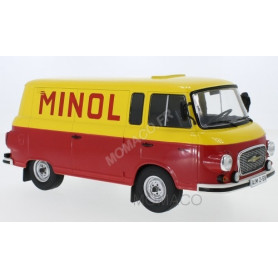 BARKAS B 1000 FOURGON "MINOL" 1970 JAUNE/ROUGE