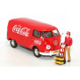 VOLKSWAGEN T1 COMBI "COCA-COLA" 1963 AVEC FIGURINE CHAUFFEUR ET 2 CAISSES
