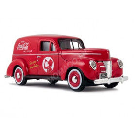 FORD DELIVERY VAN "COCA-COLA" 1940 ROUGE (EPUISE)