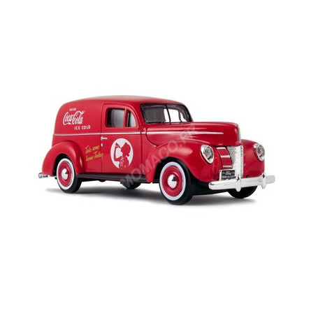 FORD DELIVERY VAN "COCA-COLA" 1940 ROUGE (EPUISE)