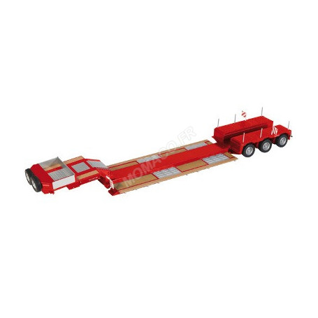 REMORQUE PORTE-ENGIN NOOTEBOOM 3 ESSIEUX PENDEL X ROUGE
