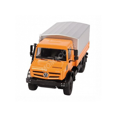 MERCEDES-BENZ UNIMOG U5000 PLATEAU BACHE ORANGE