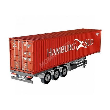 REMORQUE EU AVEC CONTAINER 40FT "HAMBURG SUD"