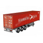 REMORQUE EU AVEC CONTAINER 40FT "HAMBURG SUD"