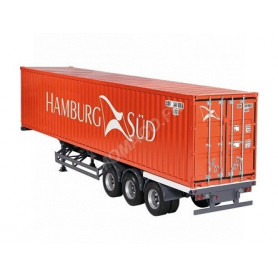 REMORQUE INTERNATIONAL AVEC CONTAINER 40FT "HAMBURG SUD"