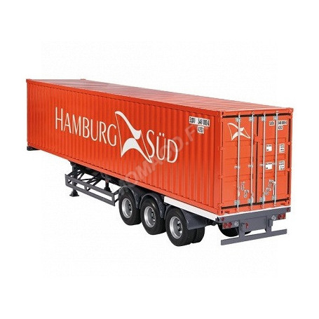 REMORQUE INTERNATIONAL AVEC CONTAINER 40FT "HAMBURG SUD"
