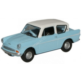 FORD ANGLIA BLEU / BLANC