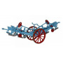 FOWLER CHARRUE BLEUE ET ROUGE